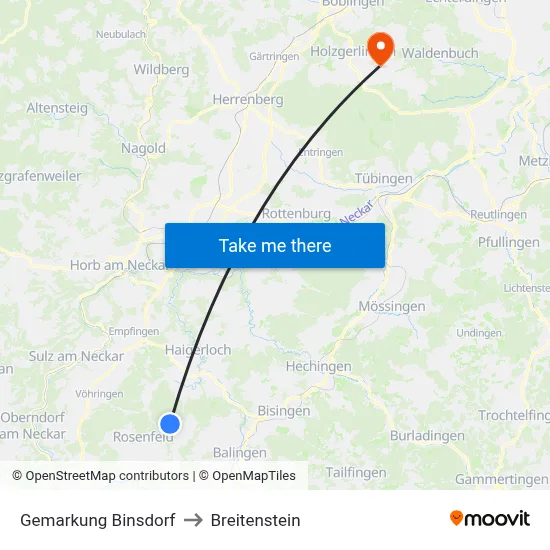 Gemarkung Binsdorf to Breitenstein map