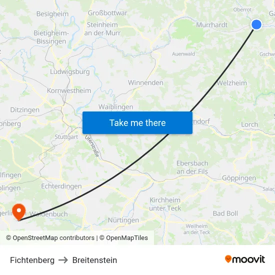 Fichtenberg to Breitenstein map