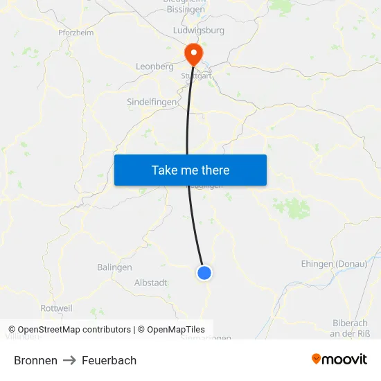 Bronnen to Feuerbach map