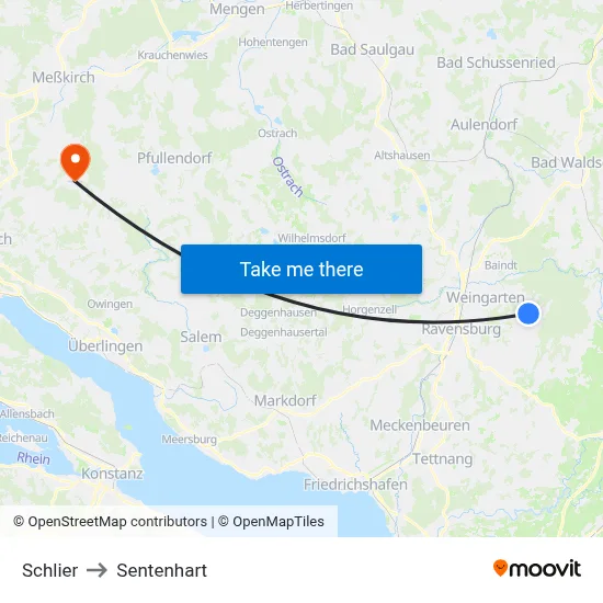 Schlier to Sentenhart map