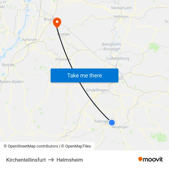 Kirchentellinsfurt to Helmsheim map