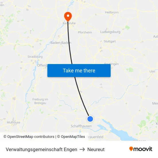 Verwaltungsgemeinschaft Engen to Neureut map