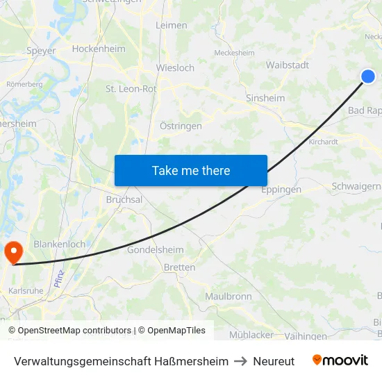 Verwaltungsgemeinschaft Haßmersheim to Neureut map