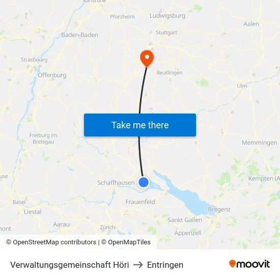 Verwaltungsgemeinschaft Höri to Entringen map