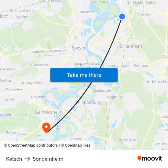 Ketsch to Sondernheim map