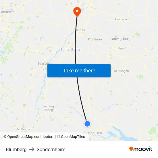 Blumberg to Sondernheim map