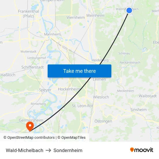 Wald-Michelbach to Sondernheim map