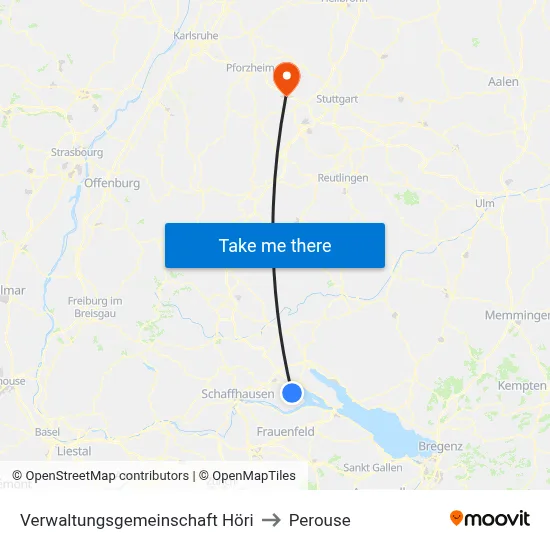 Verwaltungsgemeinschaft Höri to Perouse map