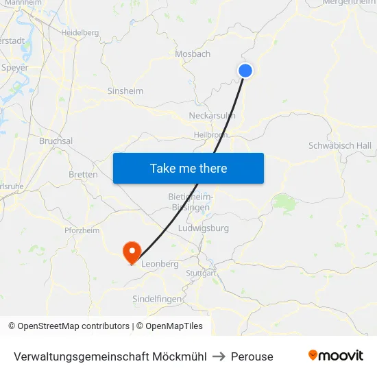 Verwaltungsgemeinschaft Möckmühl to Perouse map