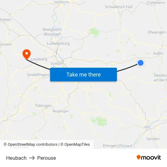 Heubach to Perouse map