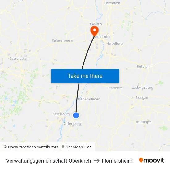 Verwaltungsgemeinschaft Oberkirch to Flomersheim map