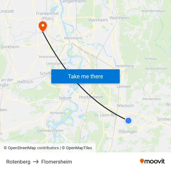 Rotenberg to Flomersheim map