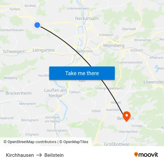 Kirchhausen to Beilstein map