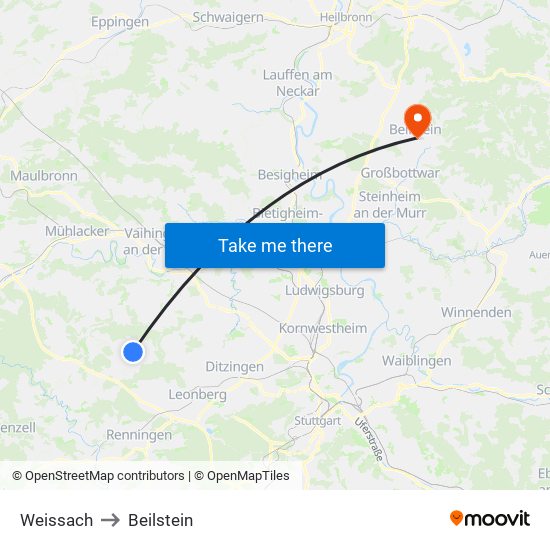 Weissach to Beilstein map