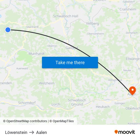 Löwenstein to Aalen map