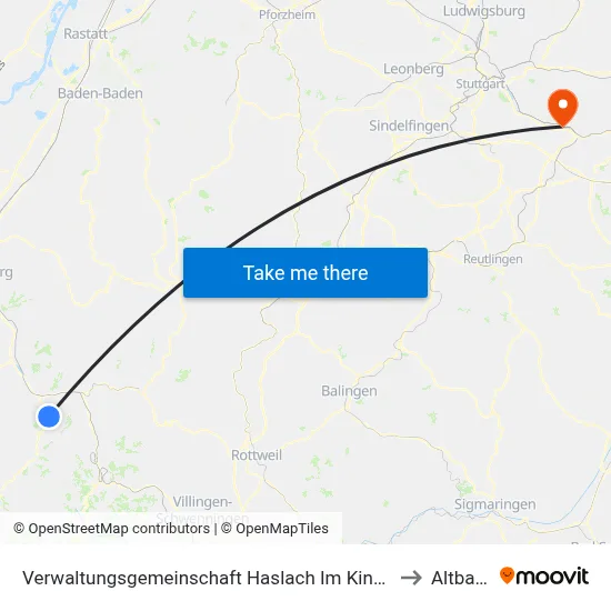 Verwaltungsgemeinschaft Haslach Im Kinzigtal to Altbach map