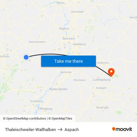 Thaleischweiler-Wallhalben to Aspach map