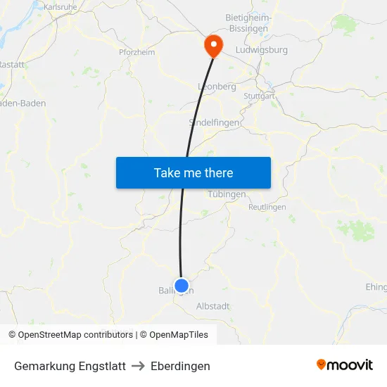 Gemarkung Engstlatt to Eberdingen map