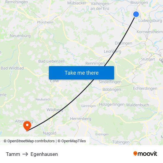 Tamm to Egenhausen map
