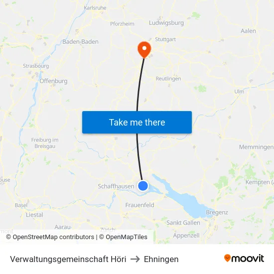 Verwaltungsgemeinschaft Höri to Ehningen map