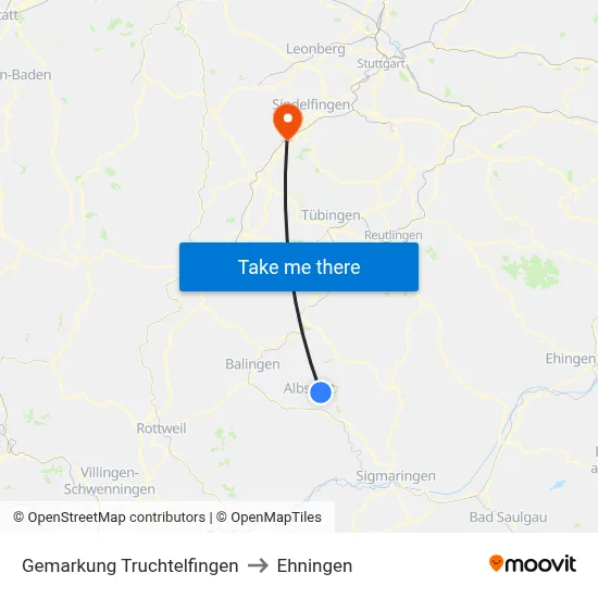 Gemarkung Truchtelfingen to Ehningen map