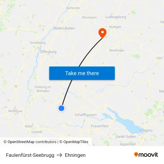 Faulenfürst-Seebrugg to Ehningen map