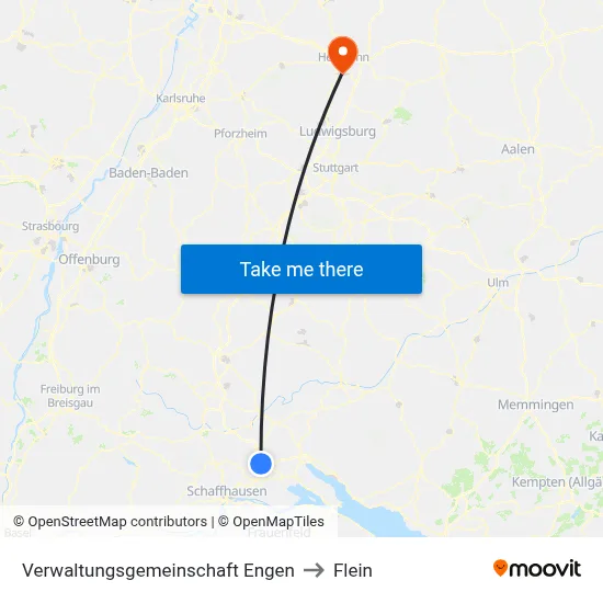Verwaltungsgemeinschaft Engen to Flein map