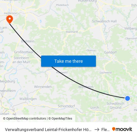 Verwaltungsverband Leintal-Frickenhofer Höhe to Flein map