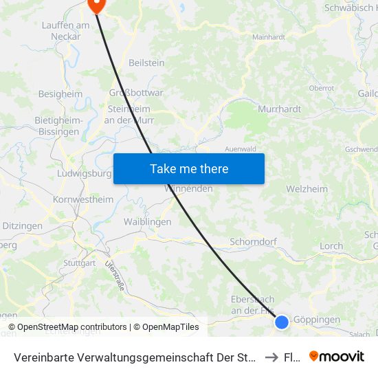 Vereinbarte Verwaltungsgemeinschaft Der Stadt Uhingen to Flein map