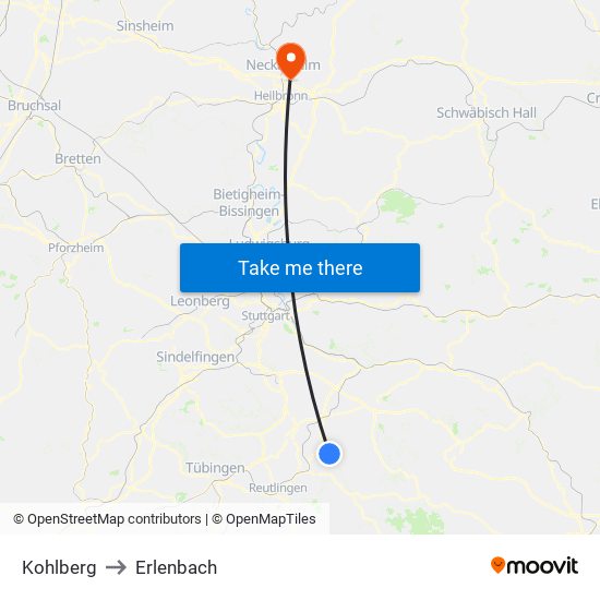 Kohlberg to Erlenbach map