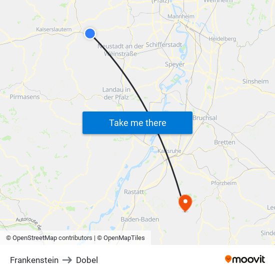 Frankenstein to Dobel map