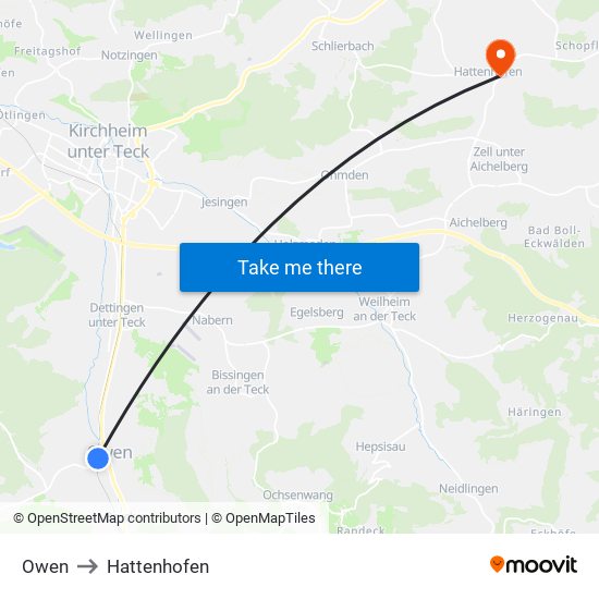 Owen to Hattenhofen map