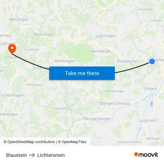 Blaustein to Lichtenstein map