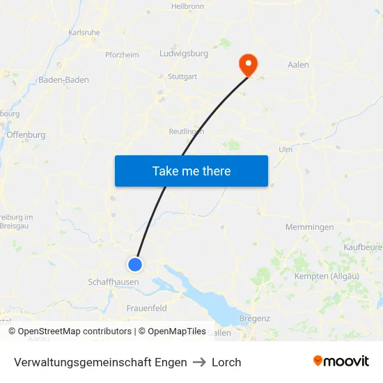 Verwaltungsgemeinschaft Engen to Lorch map