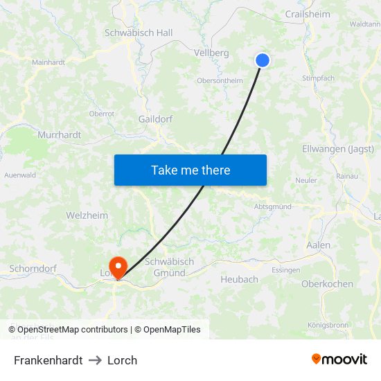 Frankenhardt to Lorch map