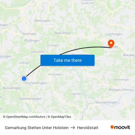 Gemarkung Stetten Unter Holstein to Heroldstatt map