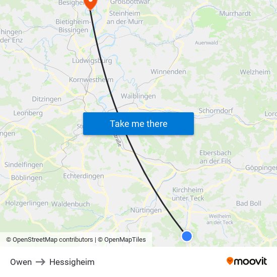 Owen to Hessigheim map