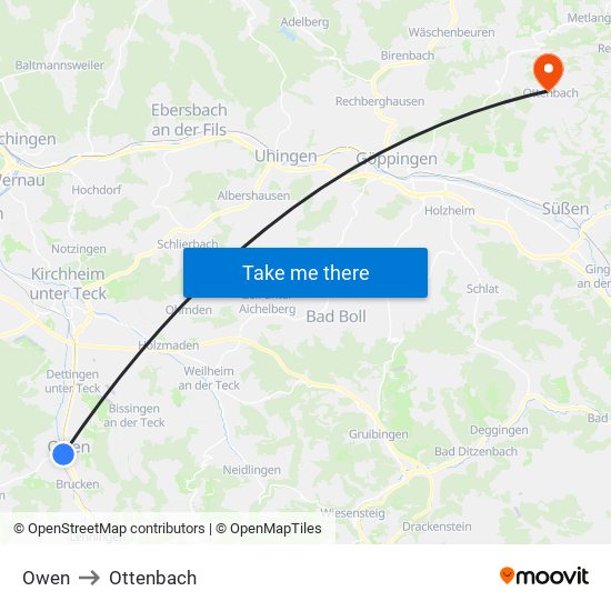 Owen to Ottenbach map