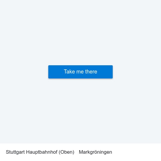 Stuttgart Hauptbahnhof (Oben) to Markgröningen map