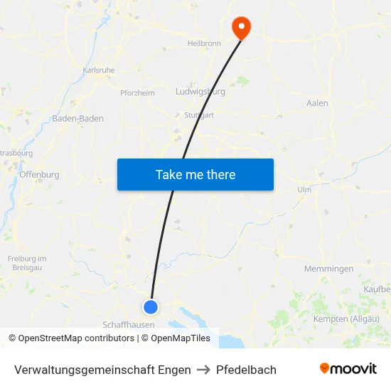 Verwaltungsgemeinschaft Engen to Pfedelbach map