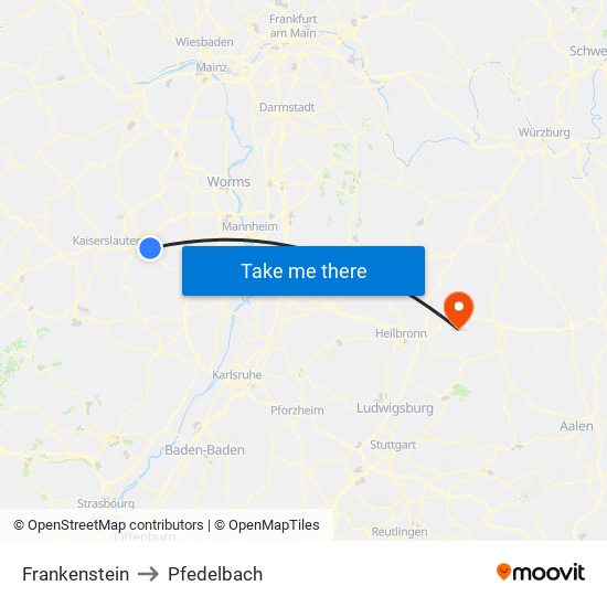 Frankenstein to Pfedelbach map