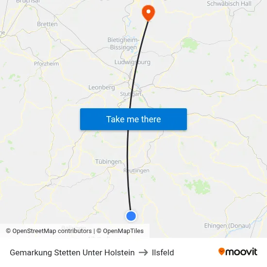 Gemarkung Stetten Unter Holstein to Ilsfeld map
