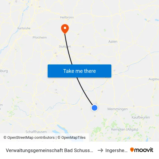 Verwaltungsgemeinschaft Bad Schussenried to Ingersheim map