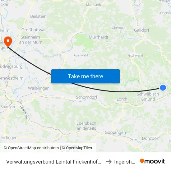 Verwaltungsverband Leintal-Frickenhofer Höhe to Ingersheim map