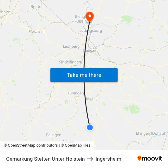 Gemarkung Stetten Unter Holstein to Ingersheim map
