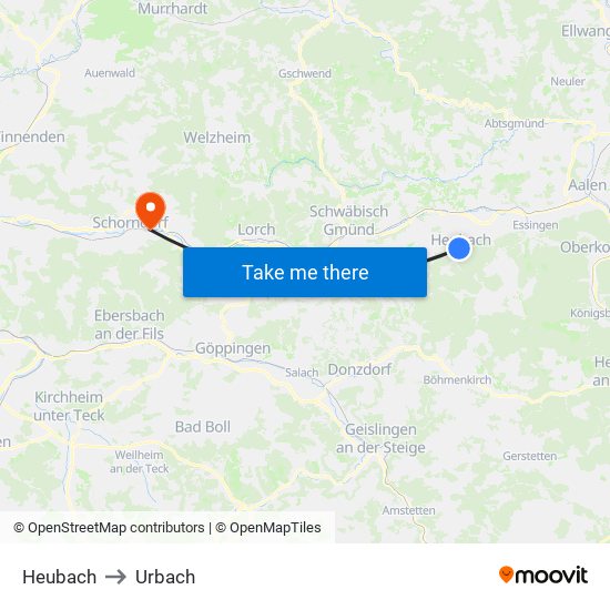 Heubach to Urbach map