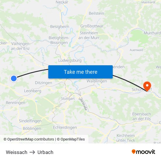 Weissach to Urbach map