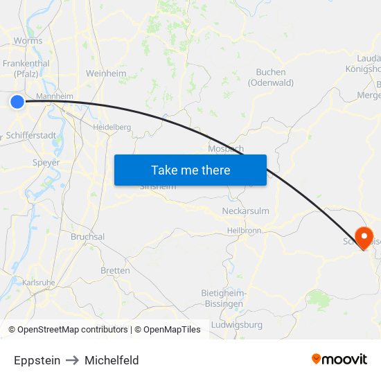 Eppstein to Michelfeld map