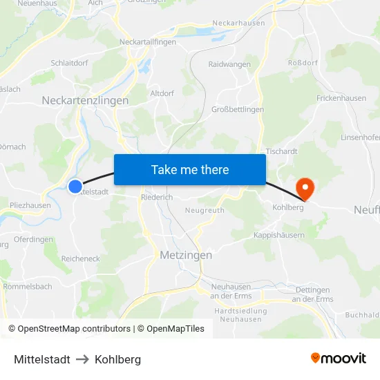 Mittelstadt to Kohlberg map
