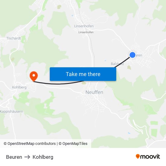 Beuren to Kohlberg map